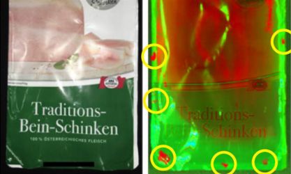 HSI based seal inspection of packaged ham