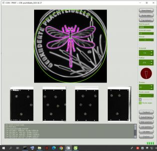 screen to adjust printing