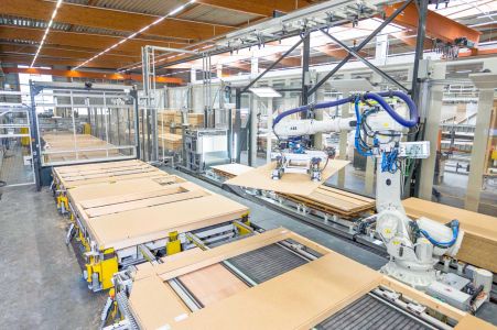 System for automated planking of wall elements